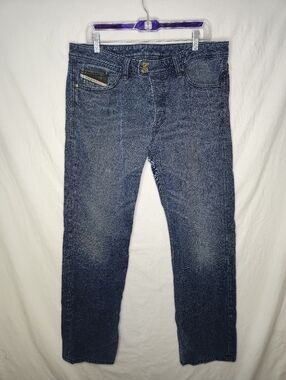Diesel Viker-R-Box Men's Blue Denim Jeans Button Fly Size W36 L32